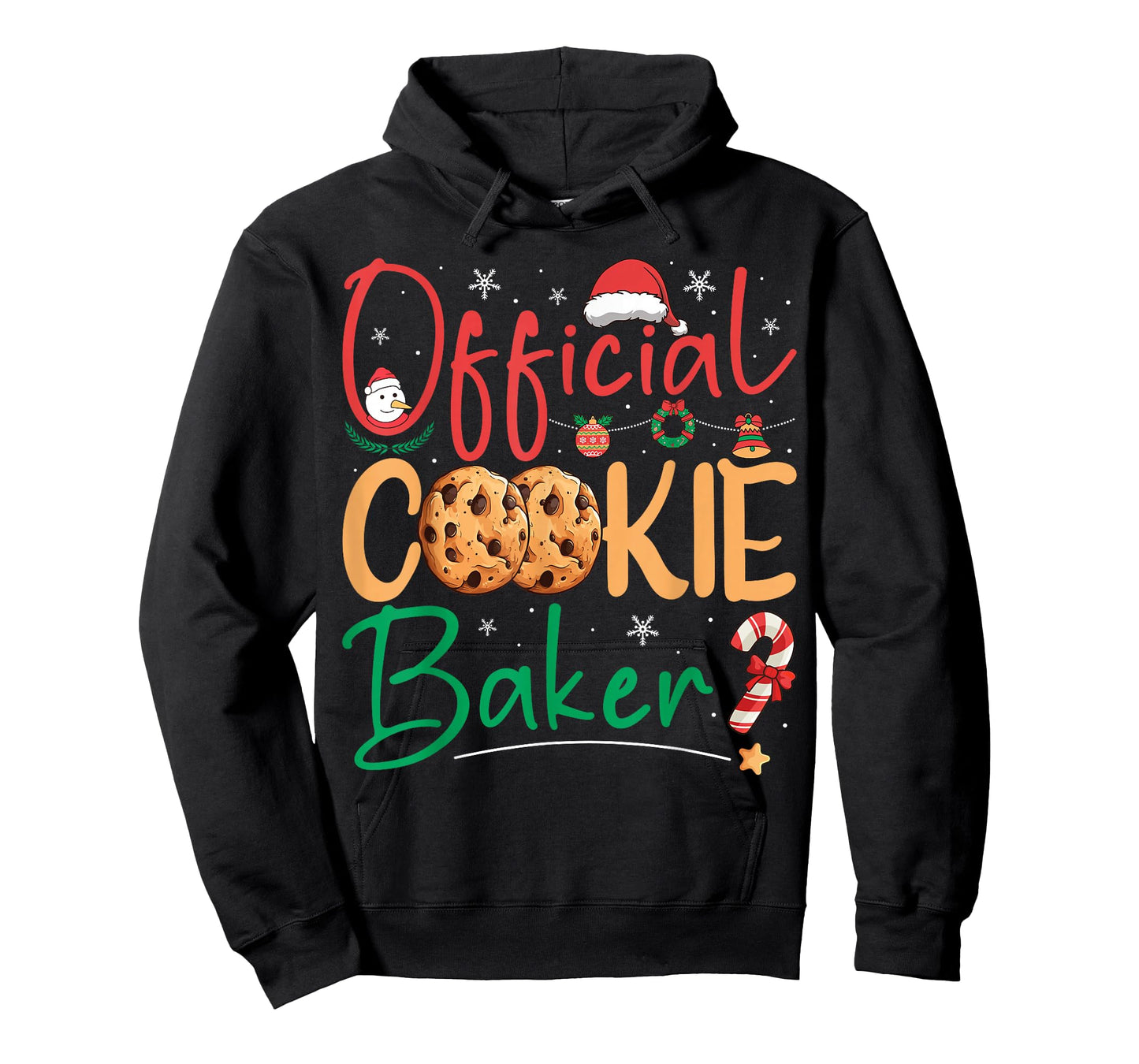 Official Cookie Baker Funny Christmas Pajamas Xmas Matching T-Shirt