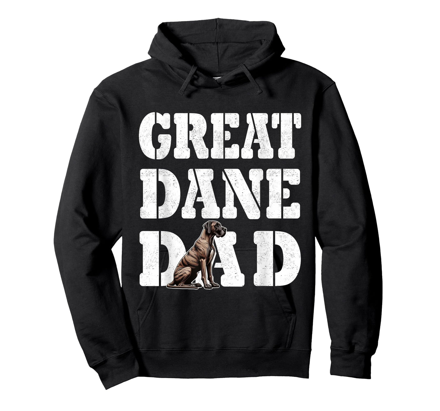 Brindle Great Dane Dad, Giant Breed Lover, Cute Dog Dad T-Shirt