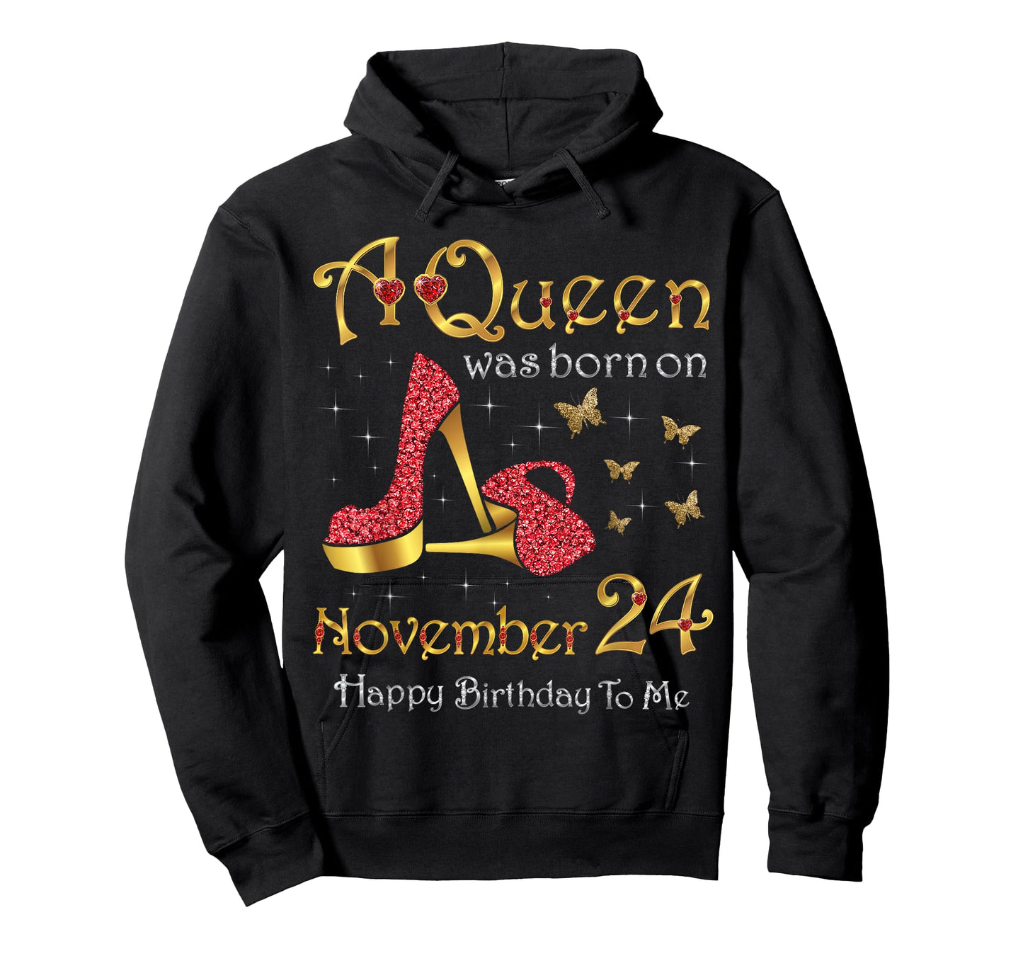 A Queen was Born on November 24, 24th November Birthday T-Shirt