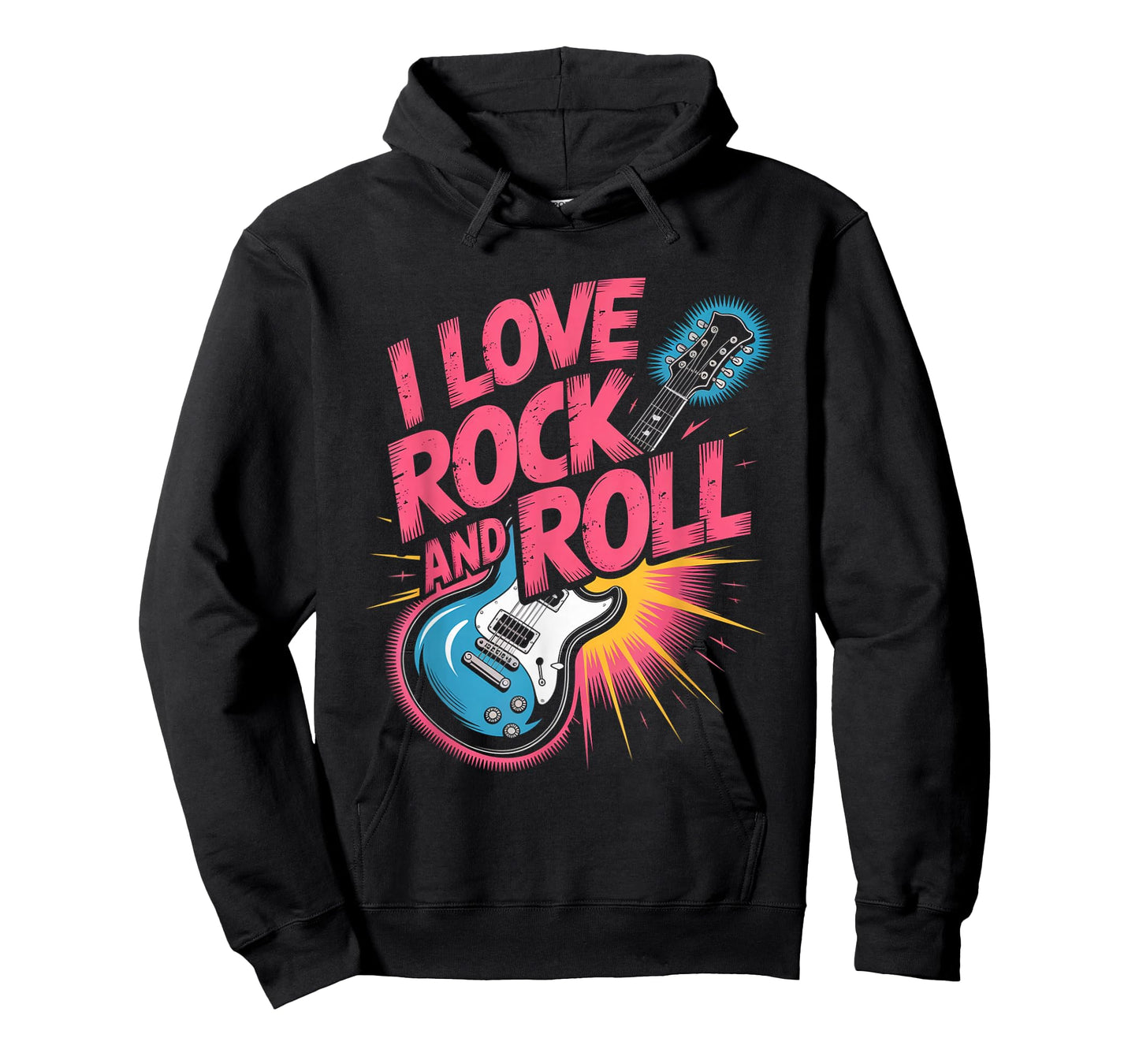 I Love Rock and Roll Guitar Enthusiasts T-Shirt