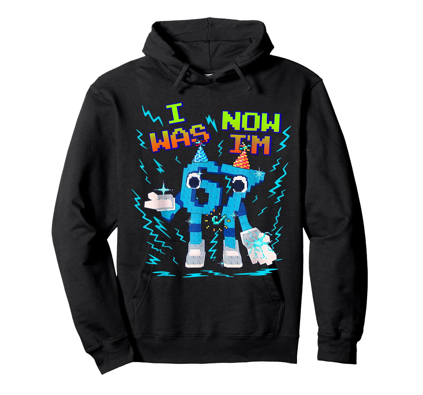 I was 6 Now I’m 7 Six Seven Funny Birthday Kids T-Shirt