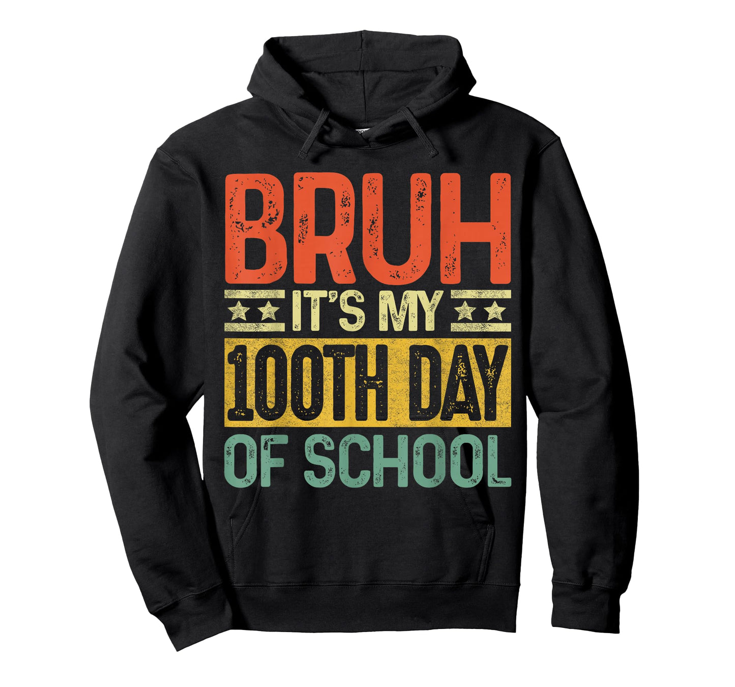 Bruh Its My 100th Day of School 100 Day of School Boy Kid Te T-Shirt