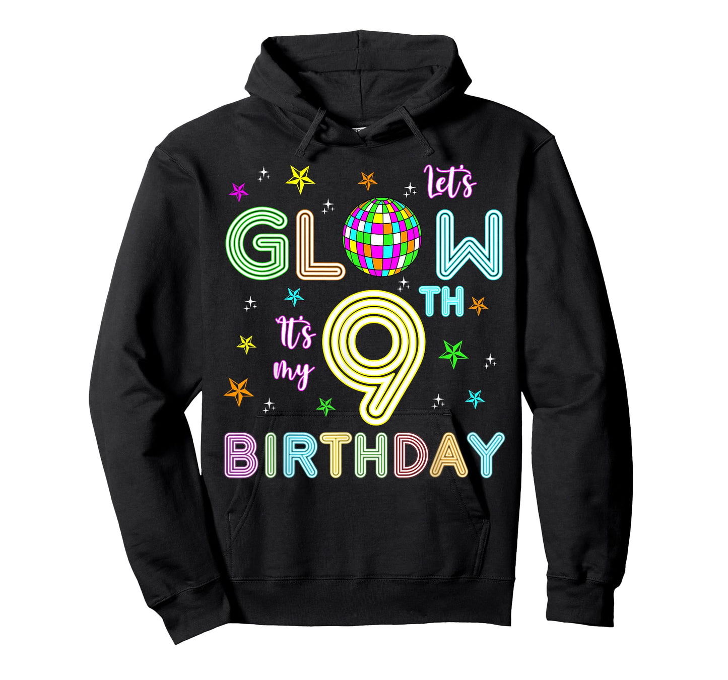 It's My 9th Birthday Glowing 80s 9 Year Old T-Shirt