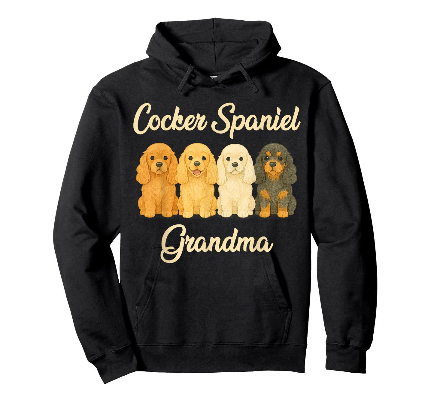 Cocker Spaniel Grandma Cute Dog Lover Gift Funny Puppy Owner T-Shirt