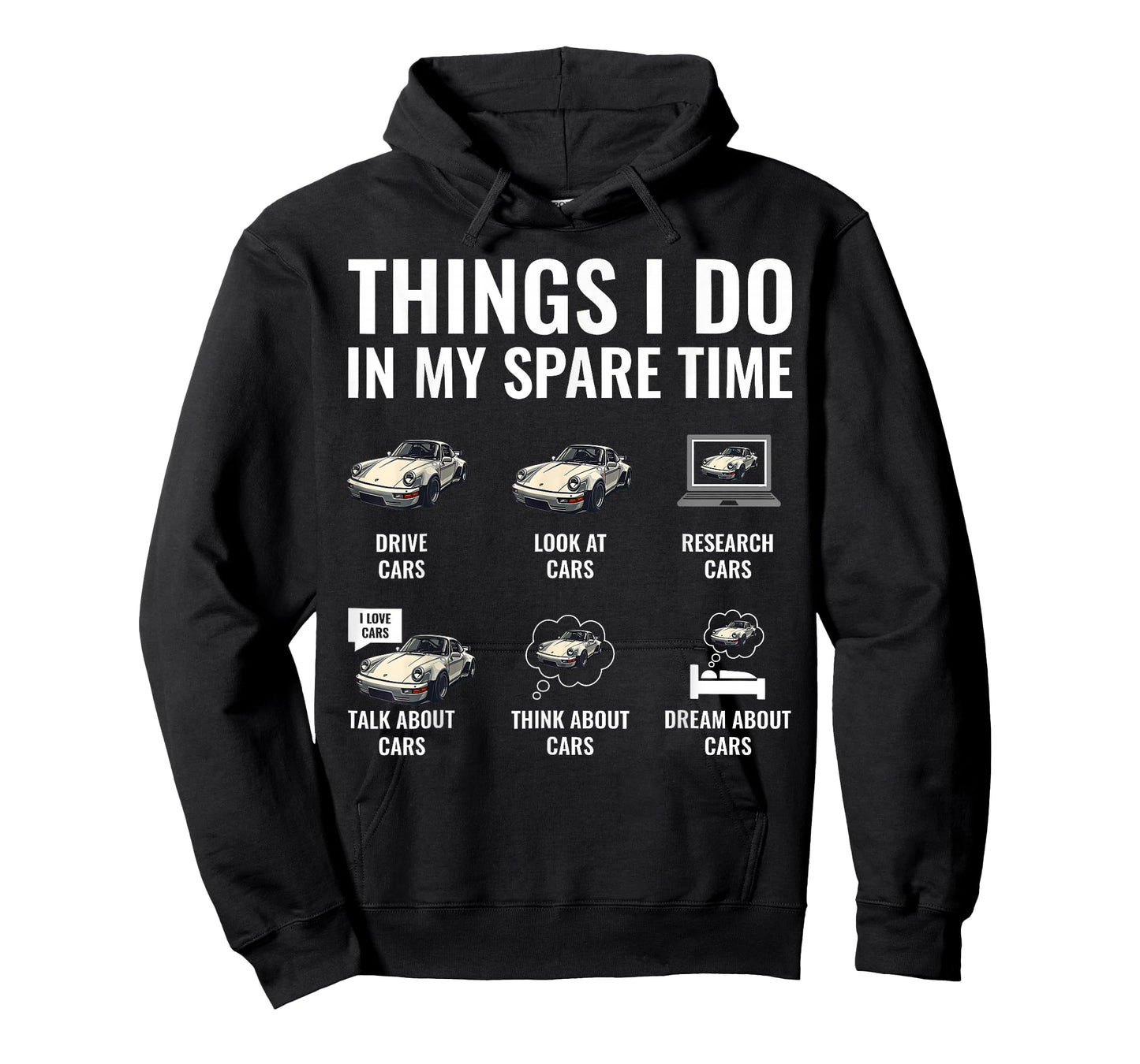 Things I Do in My Spare Time Car Boys Men Muscle Cars Guy T-Shirt