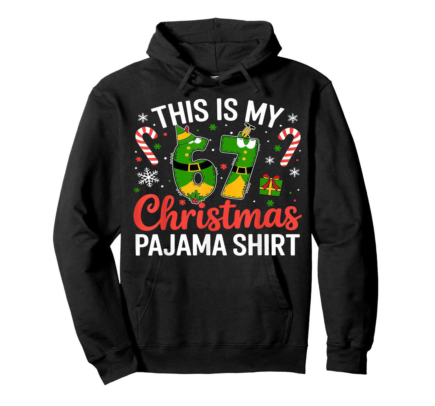 This is My 67 Christmas Elf Meme 67 Xmas Men Women Kids T-Shirt