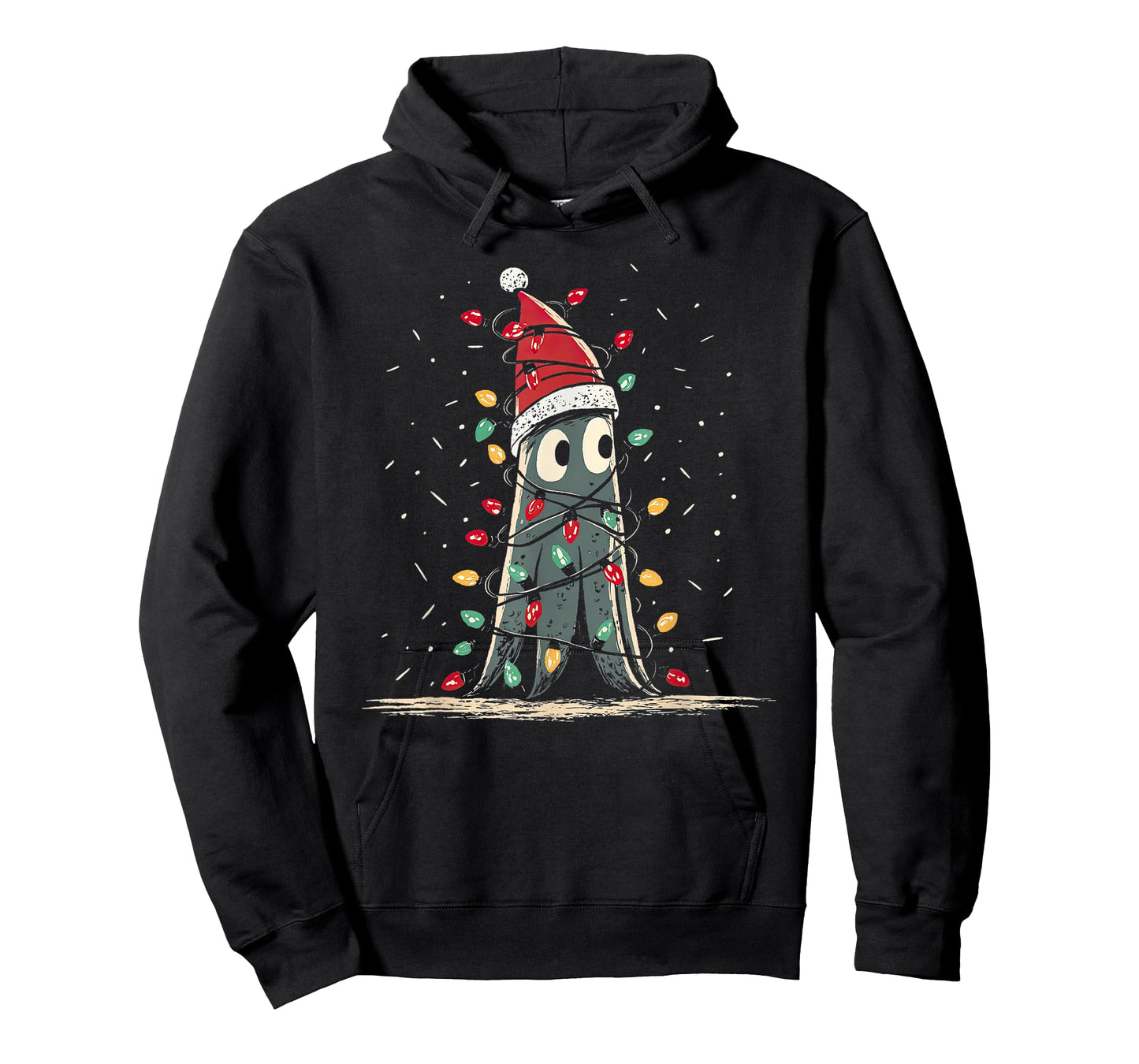 Funny Squid Christmas Graphics Animal Lights Lover T-Shirt