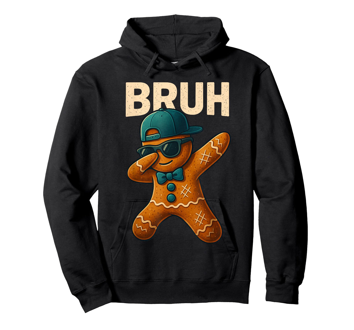Dabbing Gingerbread Bruh Christmas Dab Teen Boys Toddler Kid T-Shirt