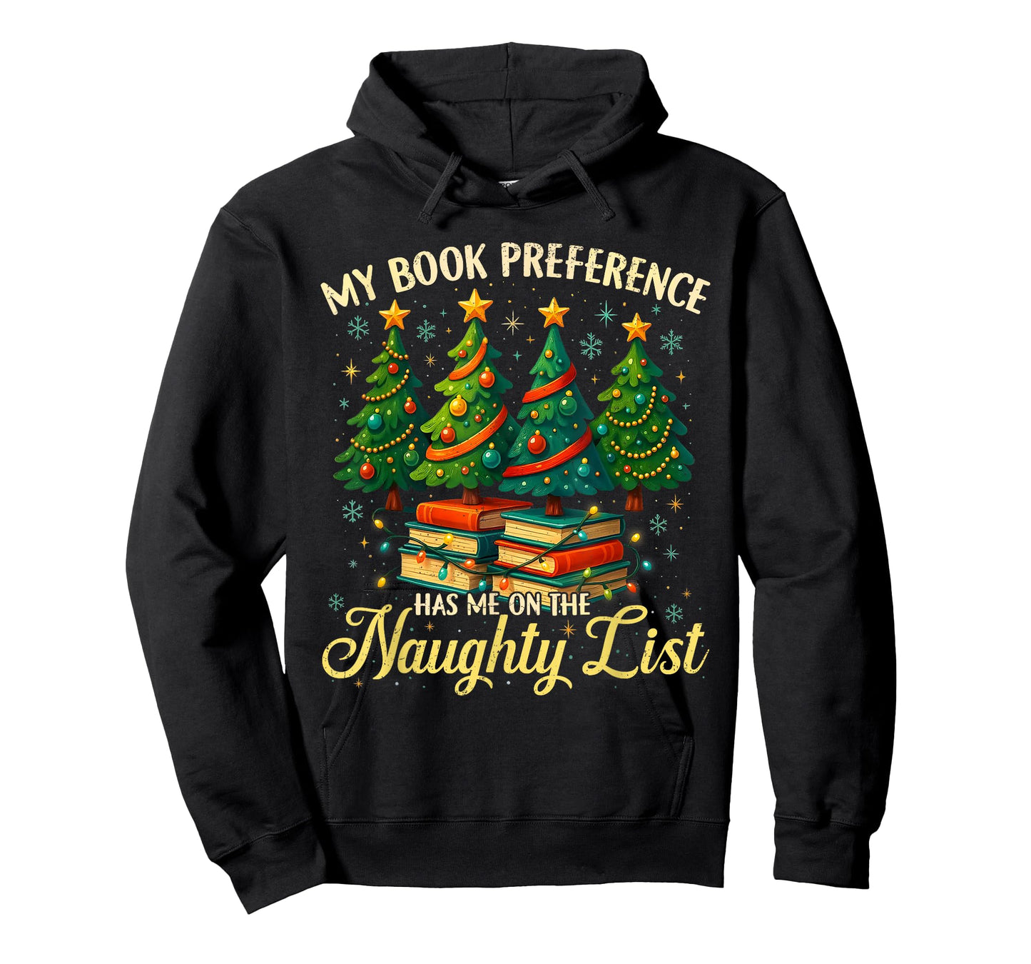 My Book Preference Has Me On The Naughty List Christmas T-Shirt