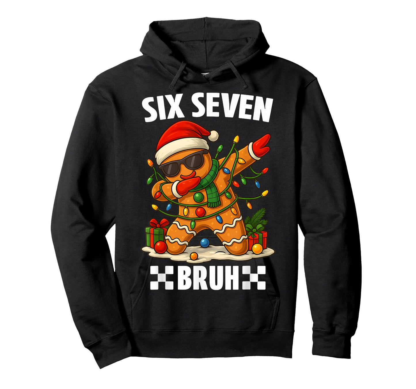 67 Six Seven Bruh Funny Christmas Dabbing Gingerbread Meme T-Shirt