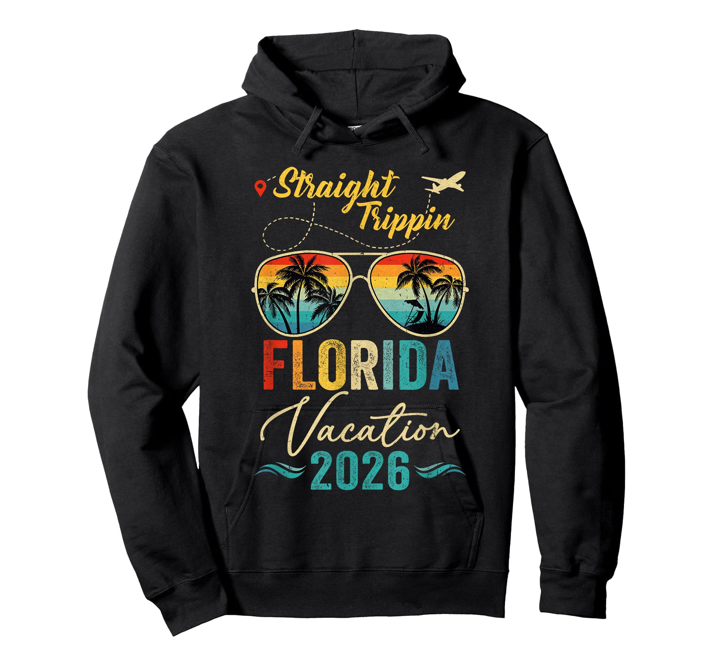 Straight Trippin Florida 2026 Family Summer Vacation T-Shirt