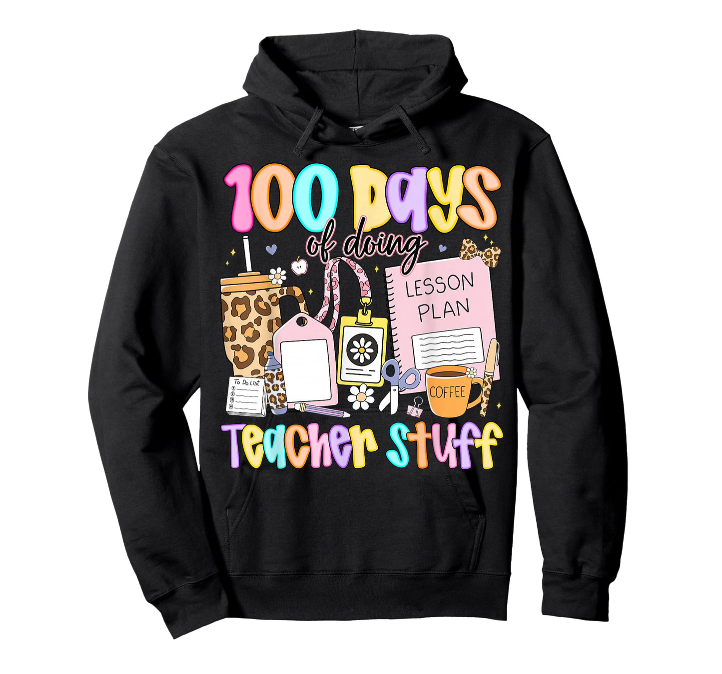 Preppy 100 Days of Doing Teacher Stuff Funny Teacher Women T-Shirt