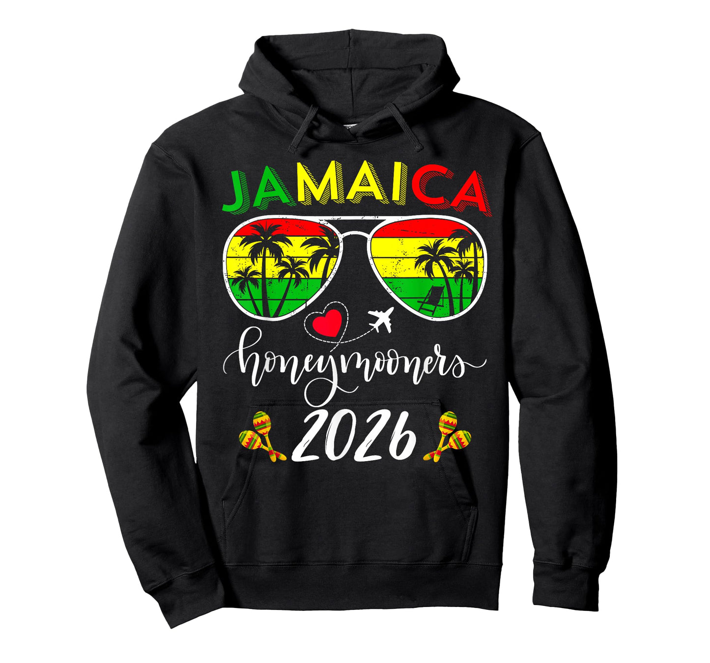 Jamaica Honeymoon 2026 Couple Summer Vacation Matching Beach T-Shirt