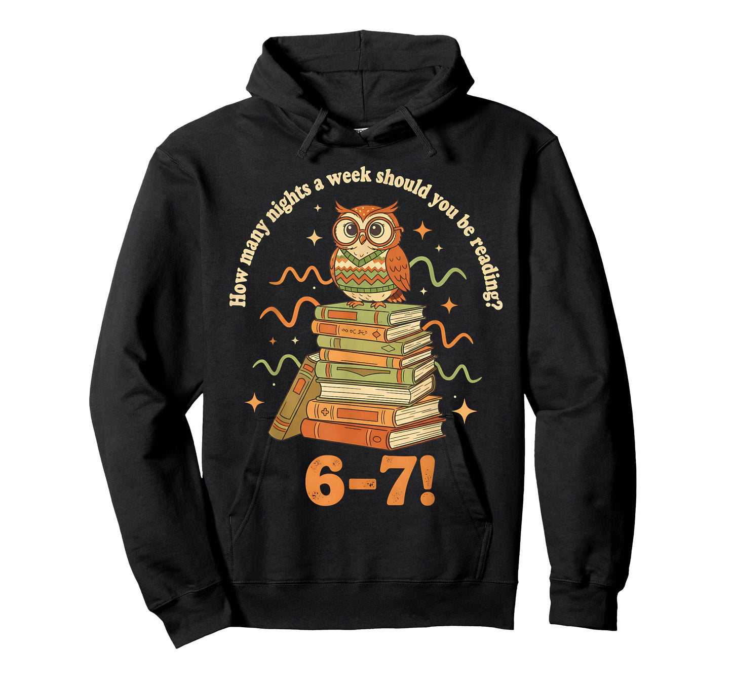 How Many Nights Reading 67 Meme Six Seven Teacher Owl Lovers T-Shirt