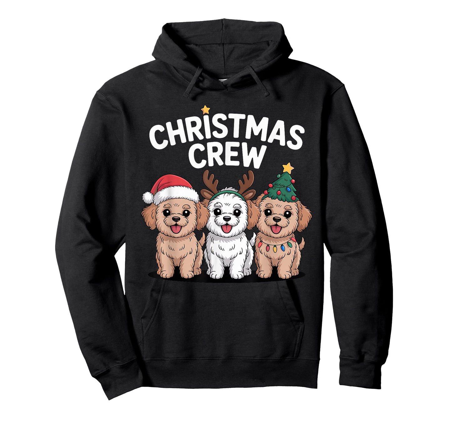 Christmas Crew Xmas Puppy Mix Dog Funny Christmas Shi-Poo T-Shirt