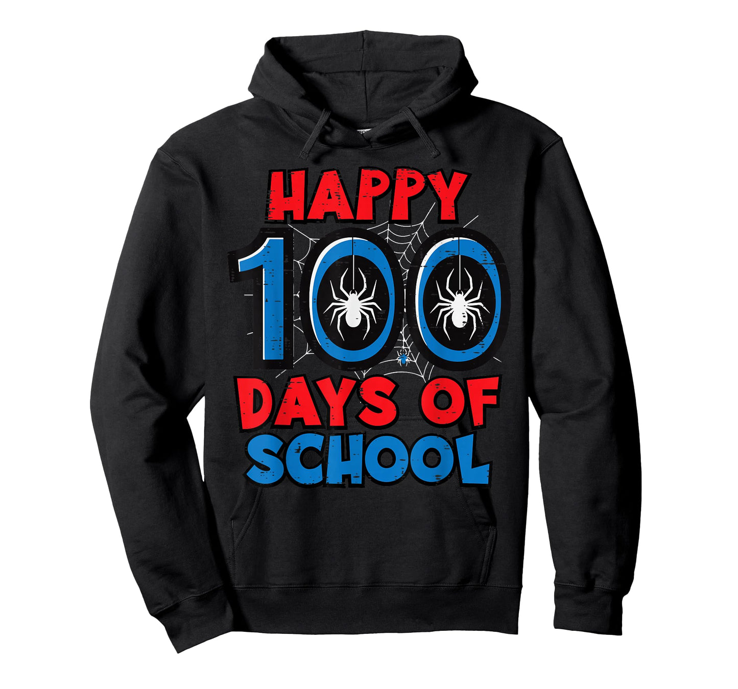 Happy 100 Days of School Spider 100th Day Boy Kids Men Women T-Shirt