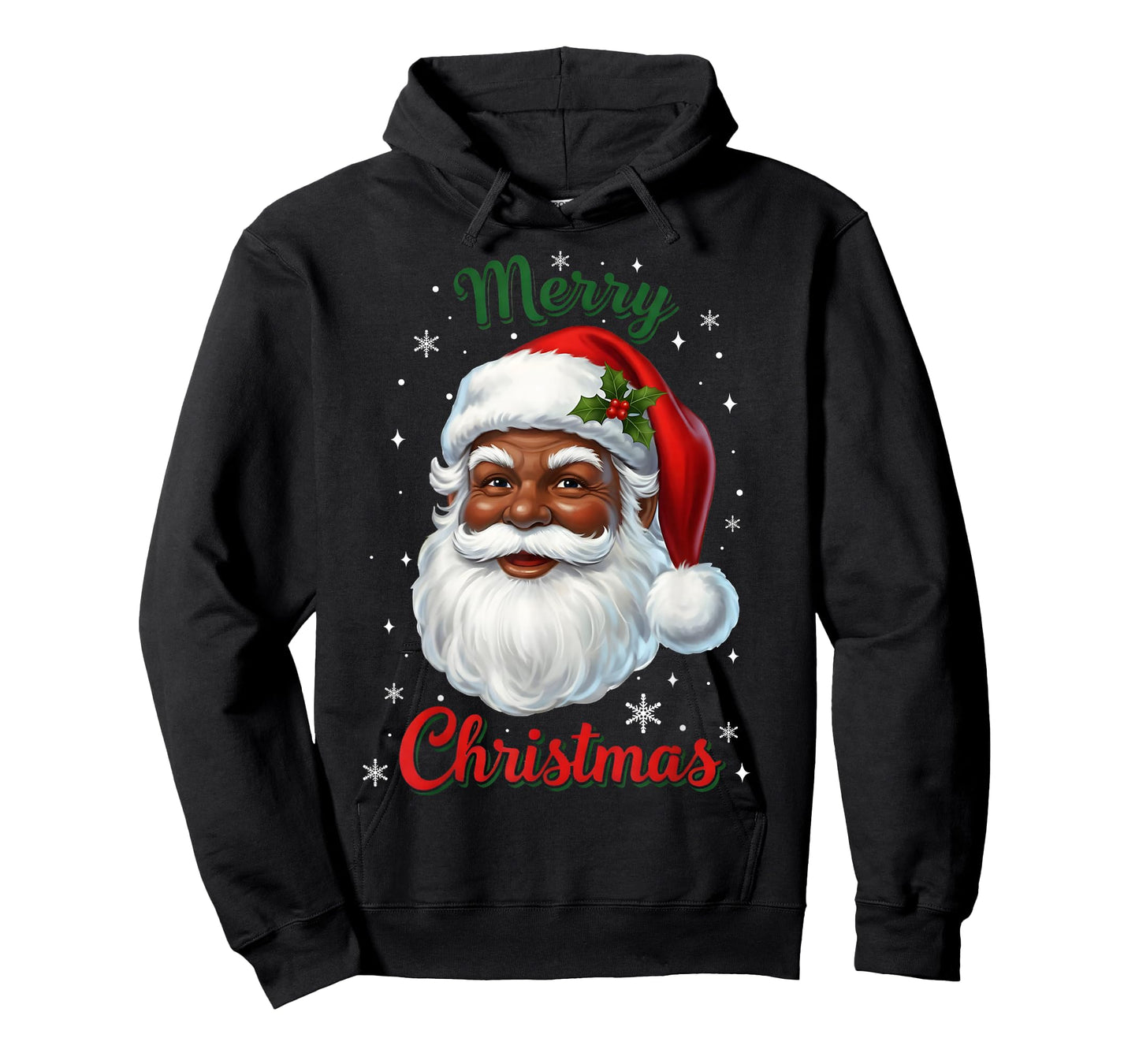 African American Santa Christmas Cool Black X-Mas T-Shirt