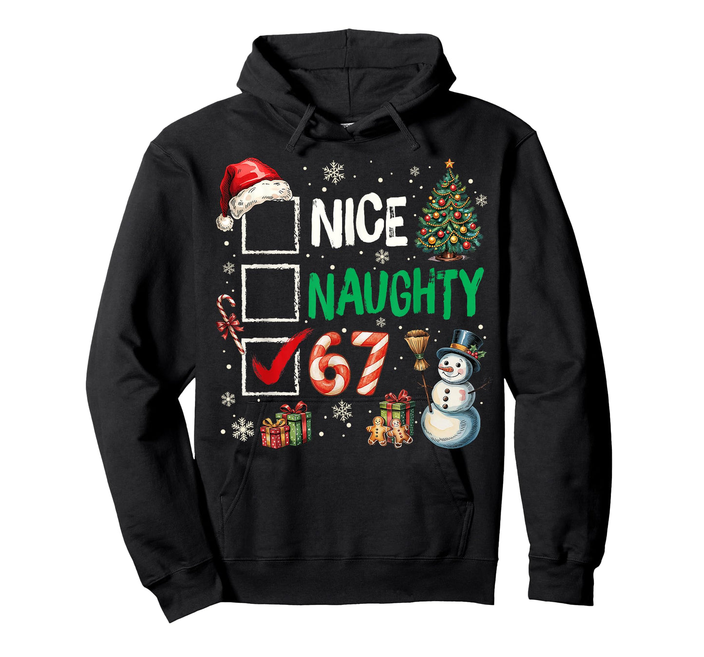 67 Shirt Nice Naughty 67 Funny Christmas Boys Girls Kids Men T-Shirt