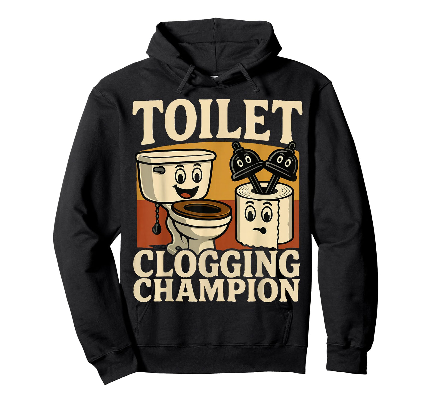 Retro Bathroom Toilet Clogging Champ Meme Dad Poop Men Women T-Shirt