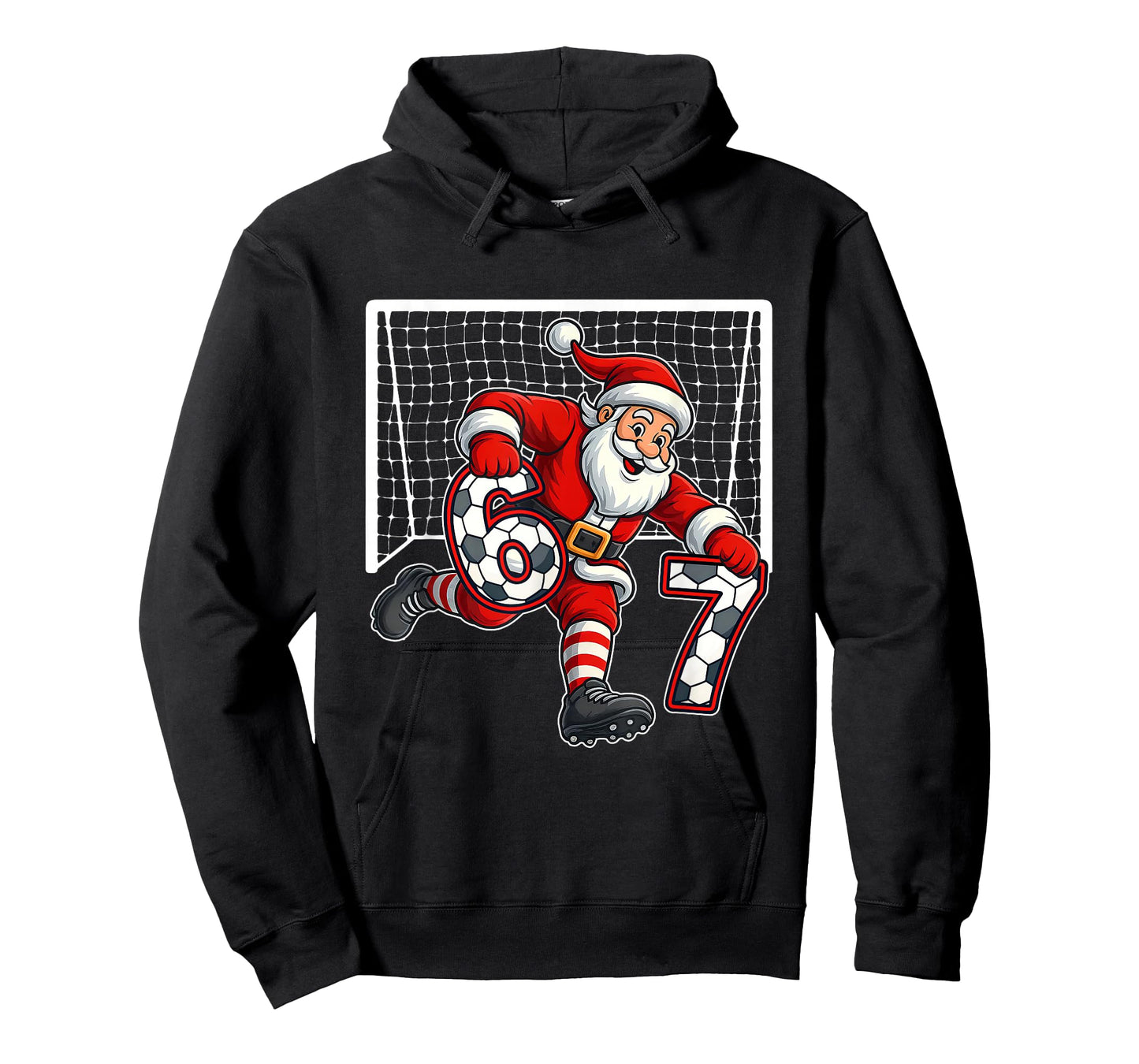 67 Soccer Santa Six Seven Meme Christmas Sport T-Shirt