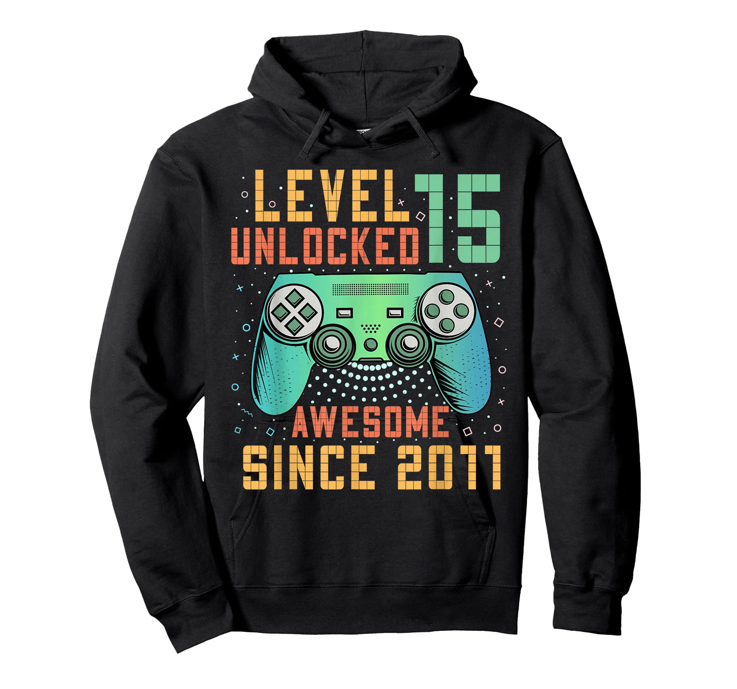 Level 15 Unlocked Awesome Since 2011 15th Birthday Boy T-Shirt