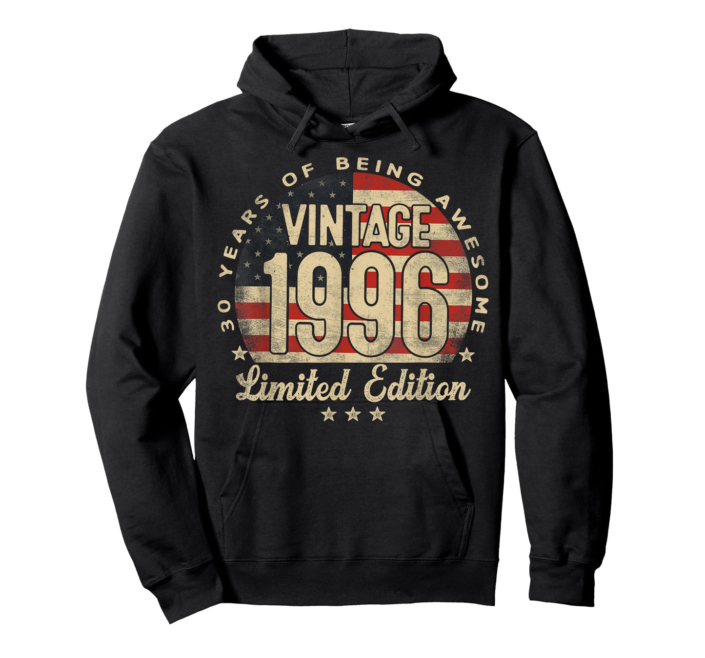 Vintage 1996 Limited Edition USA Flag 30-Year-Old Age 30 T-Shirt