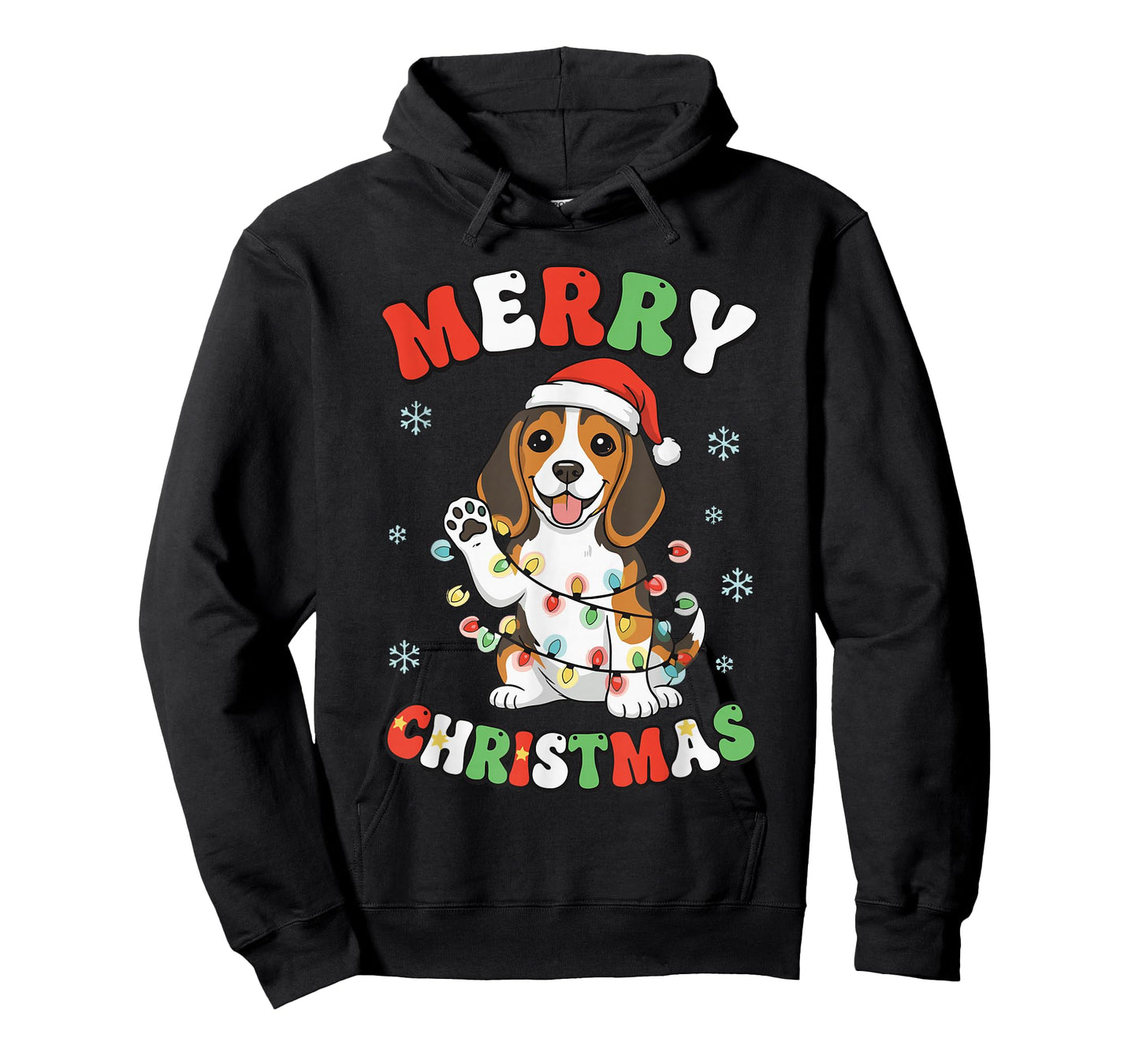 Beagle Christmas Pajamas Shirt for Women Merry Christmas T-Shirt