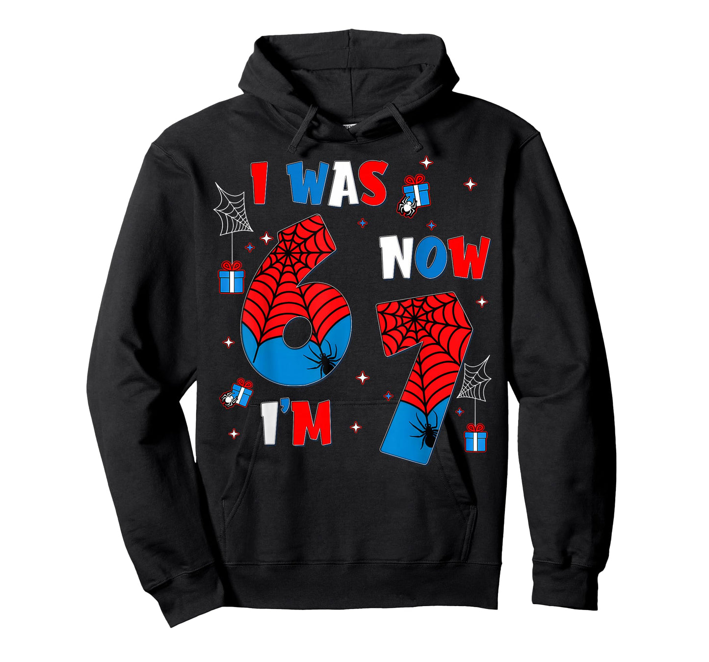 I was 6 Now I’m 7 Year Old 6 7 Meme 7th Birthday Boy Kids T-Shirt