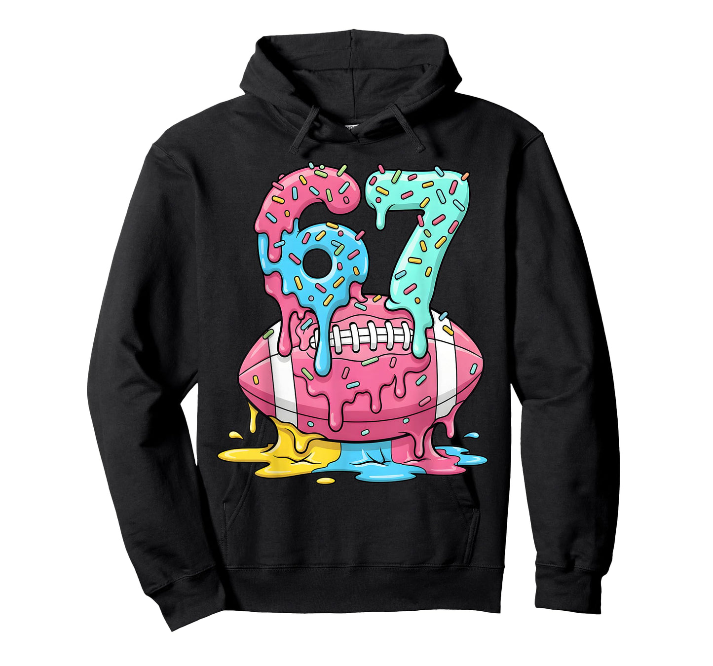 American Football Drip Number 67 Player 67th Birthday T-Shirt