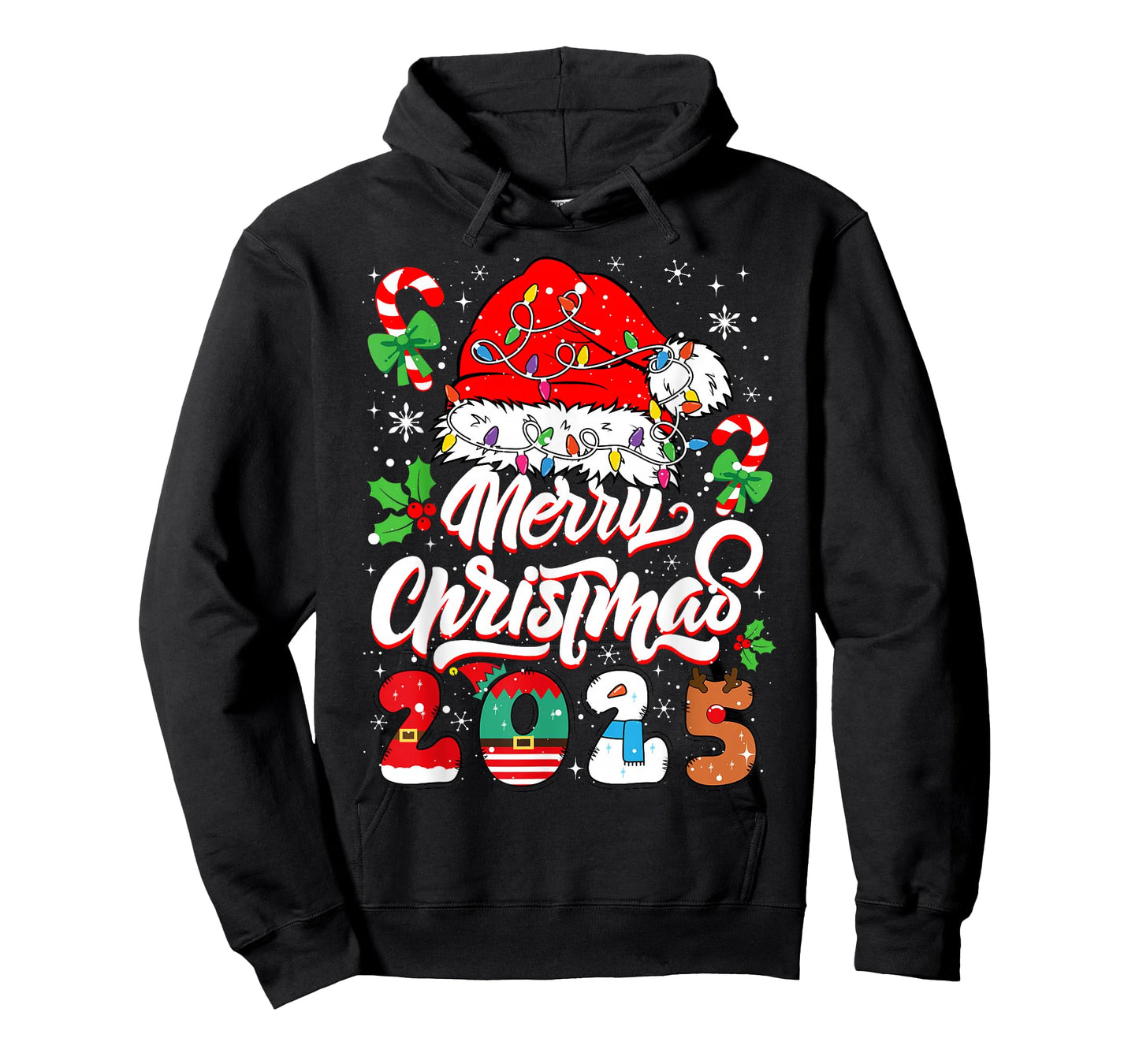 Merry Christmas 2025 Family Matching Pajamas Xmas Men Women T-Shirt