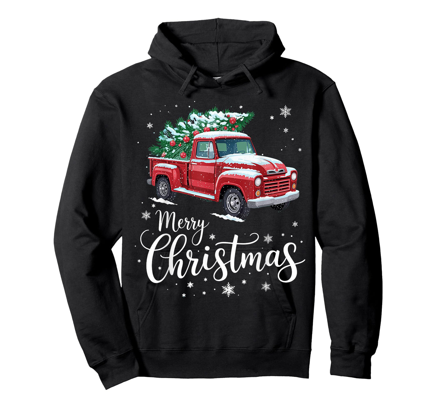 Merry Christmas Red Truck Family Matching Christmas T-Shirt