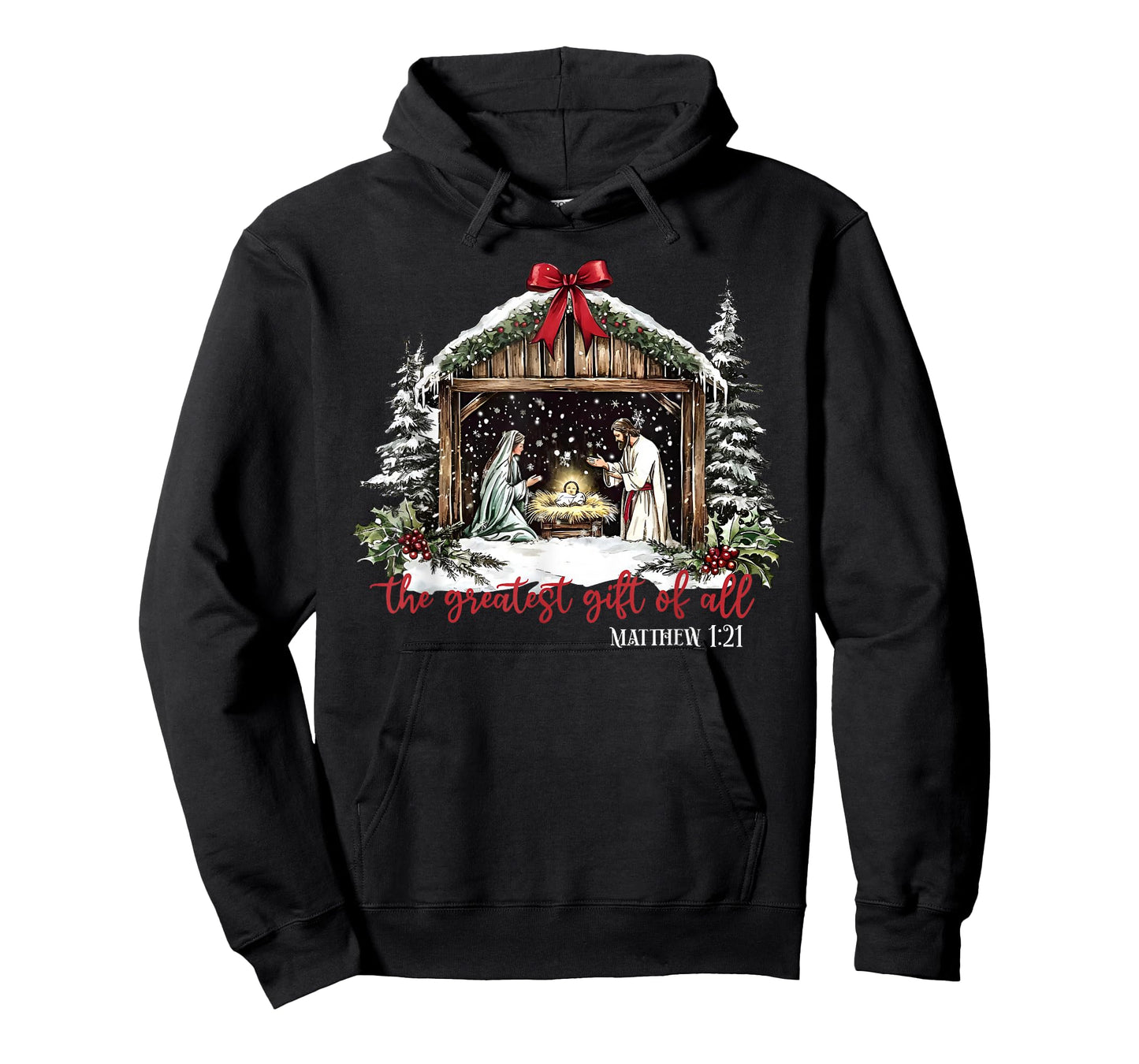 The Greatest Gift of All Jesus Baby Christian Xmas Christmas T-Shirt