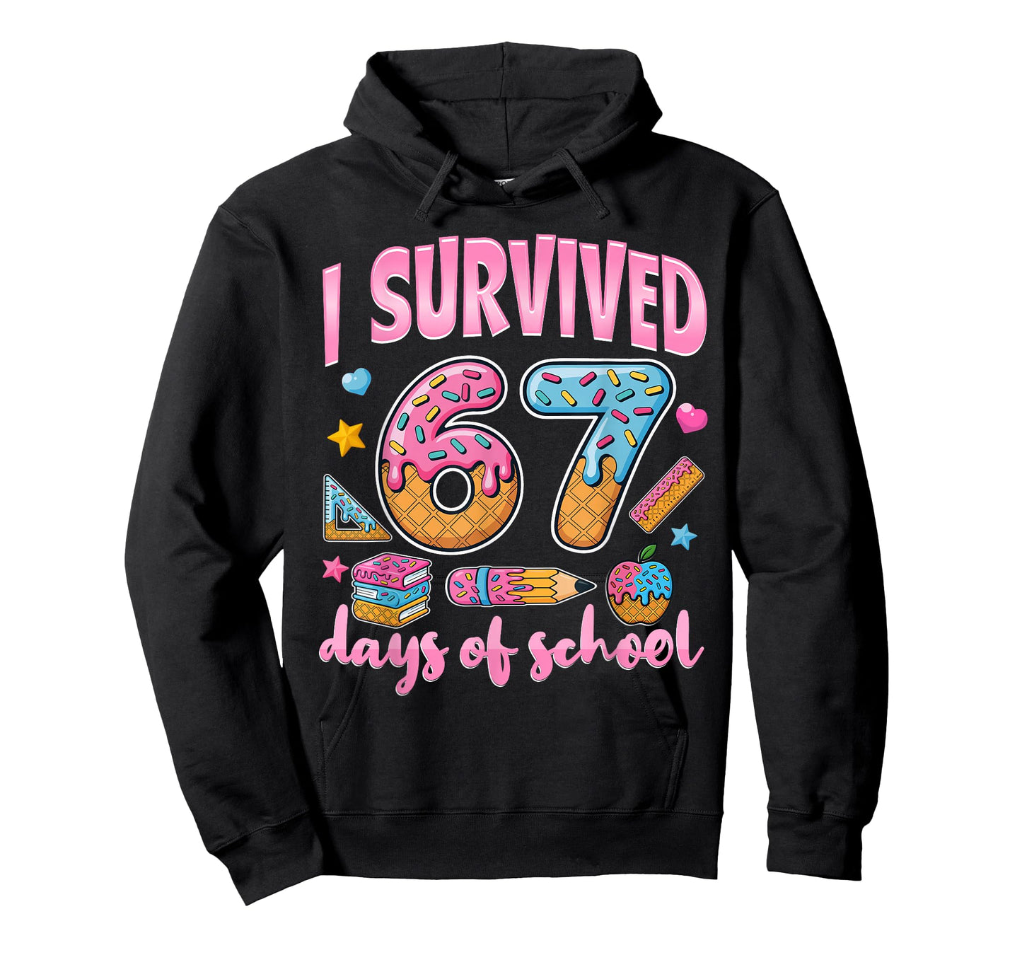 I Survived 67 Days of School Teachers Students T-Shirt