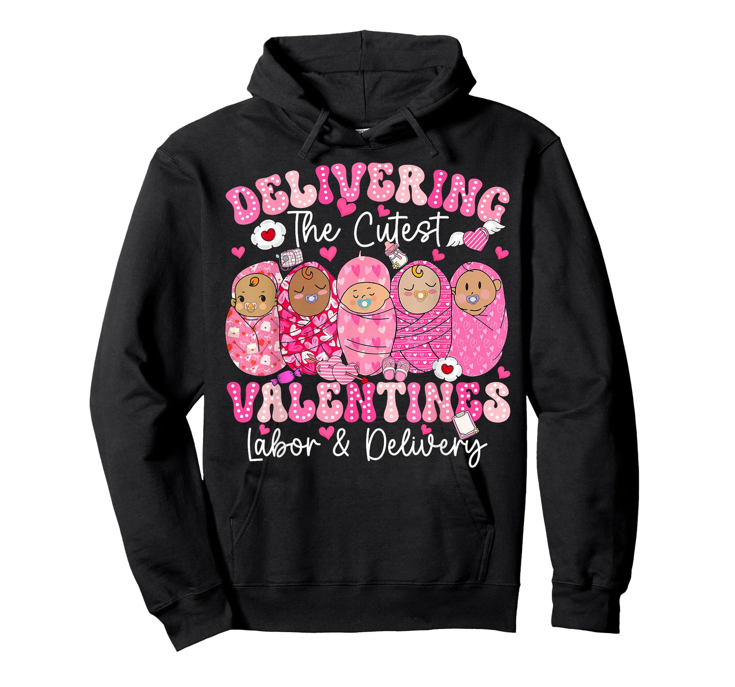 Delivering The Cutest Valentine Labor Delivery L&D Nurse T-Shirt
