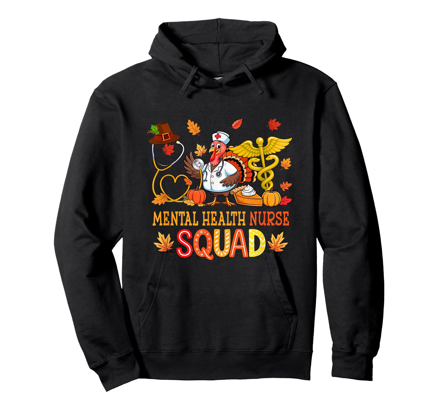Mental Health Nurse Squad Thanksgiving Nurse Tools Turkey T-Shirt
