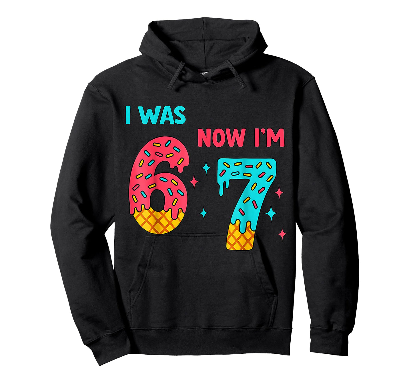 7 Year Old Birthday Shirt was 6 Now I'm 7 67 Funny for Kids T-Shirt