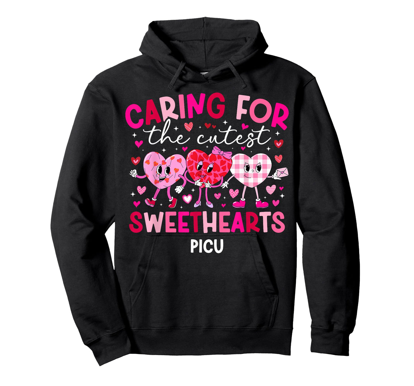 Valentine PICU Nurse Valentines Day Pediatric ICU Nurse T-Shirt