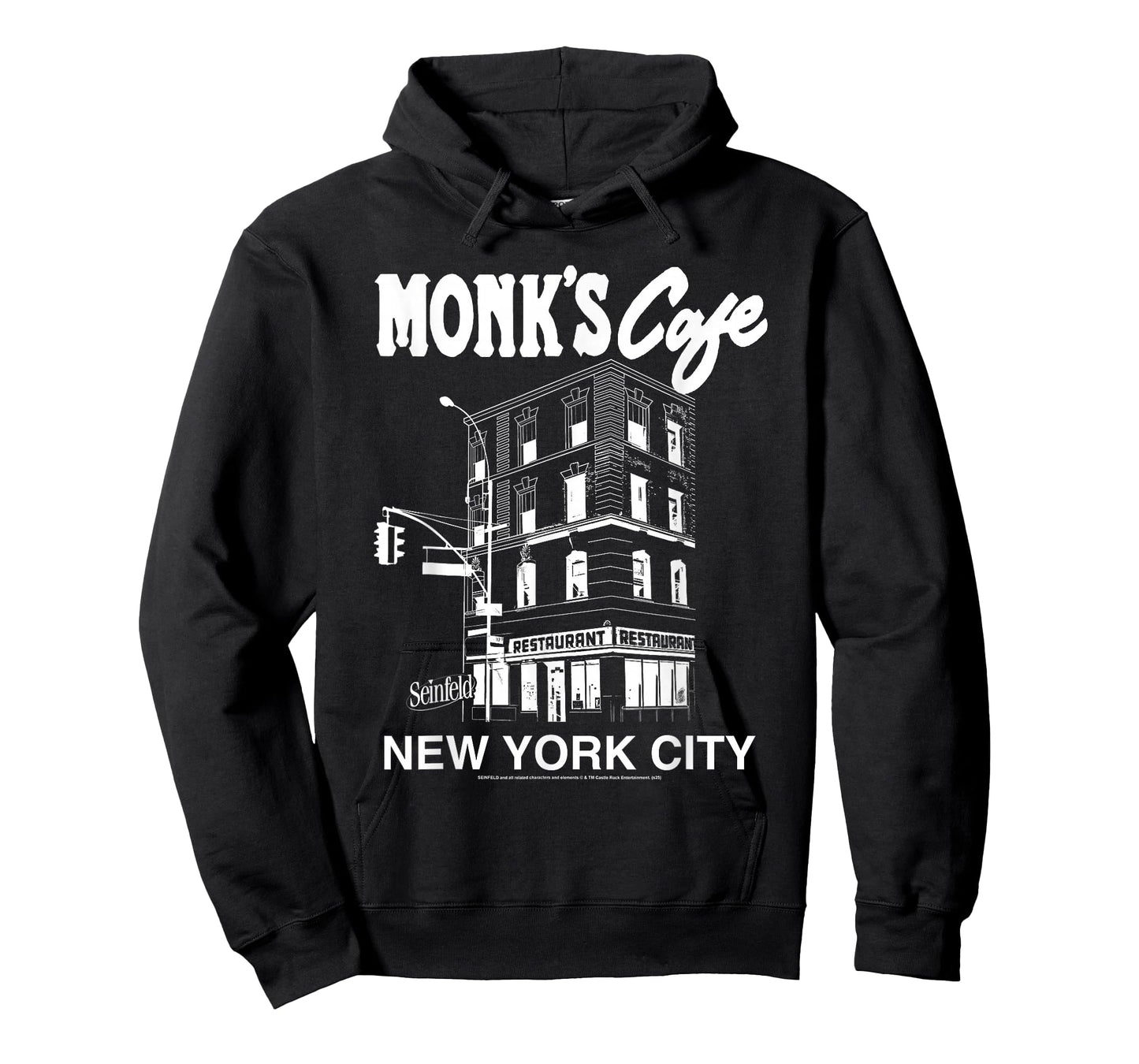 Seinfeld Monk's Cafe New York City Retro Travel TV Show T-Shirt