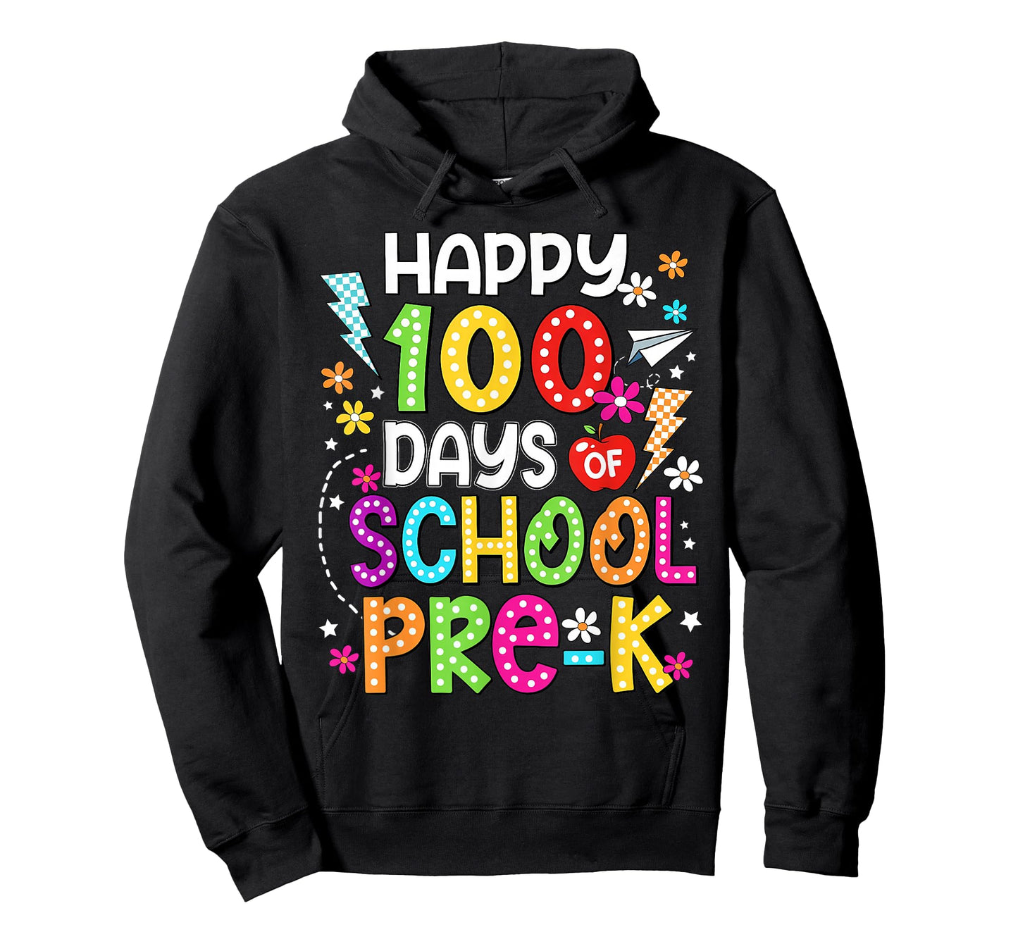 Happy 100 Days of Pre K Teacher Kids 100th Day of School T-Shirt