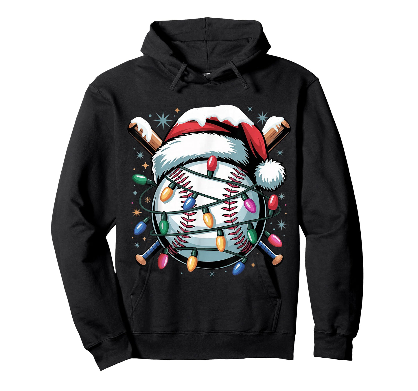 Christmas Baseball Boy Youth Kid Men Santa Hat Xmas Baseball T-Shirt