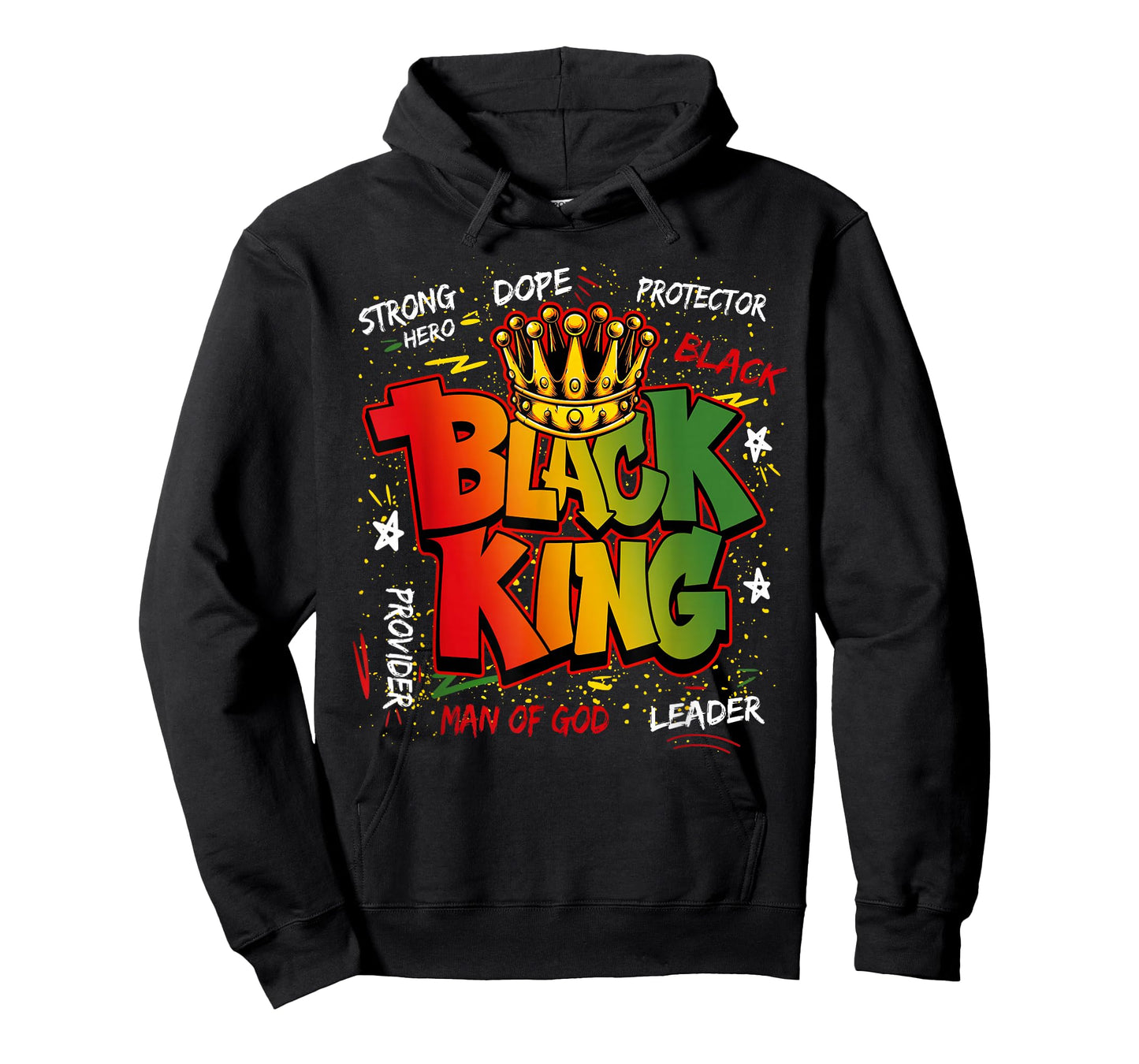 Black King Man of God Strong Hero Dope Black History Melanin T-Shirt
