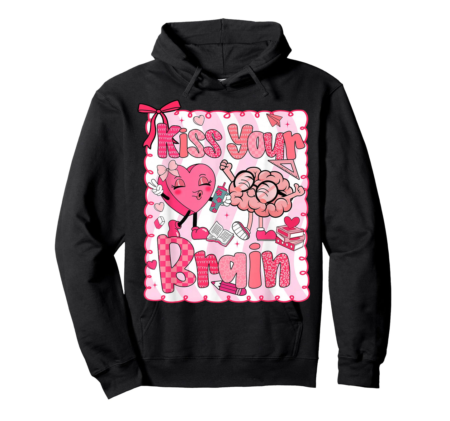Kiss Your Brain Student Teacher Squad Valentine Boy Girl Kid T-Shirt