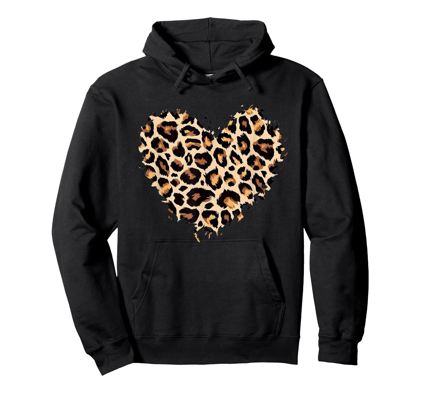 Leopard Cheetah Print Heart Love Cute Girls & Womens T-Shirt
