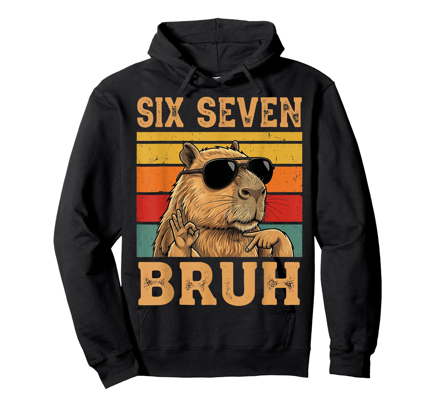 Funny Capybara 67 Meme Six Seven Bruh Boys Teens Kids Girls T-Shirt