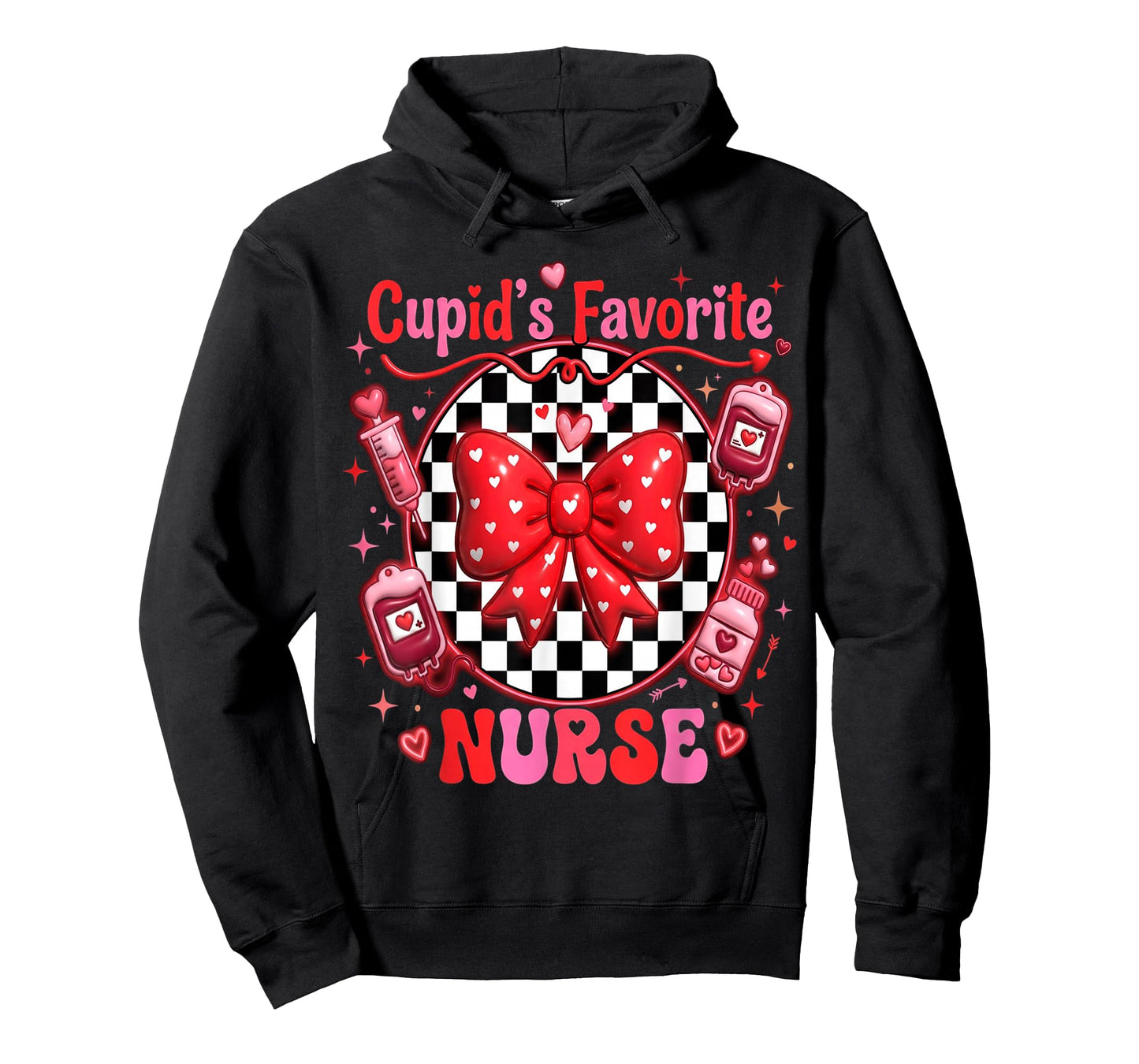 Cute Cupid’s Favorite Nurse Valentine Nursing Hearts Nurses T-Shirt