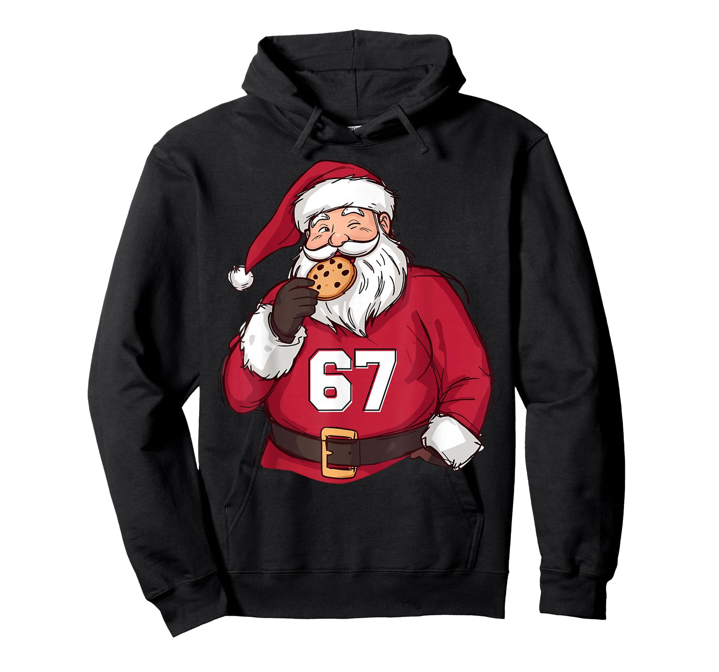 Funny 6 7 Meme Brainrot Santa Claus for Boys Kids Christmas T-Shirt