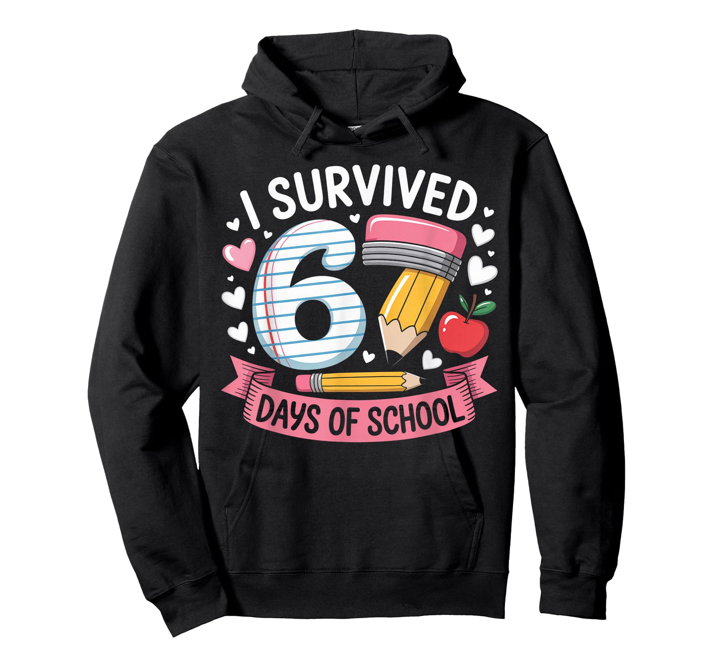 I Survived 67 Days of School Six Seven 6 7 Teacher 67 Days T-Shirt