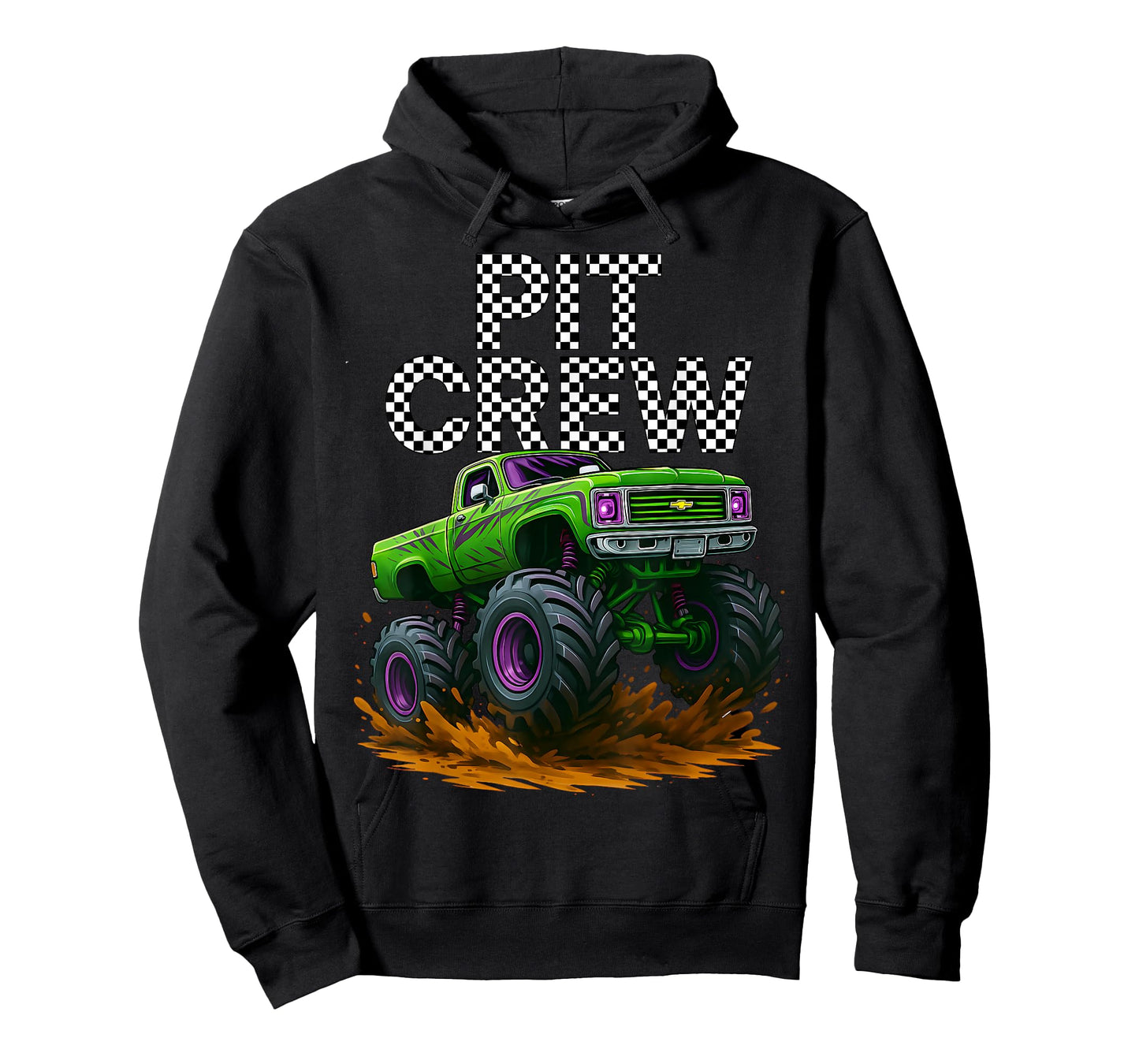 Monster Truck Pit Crew Family Matching Birthday Party T-Shirt