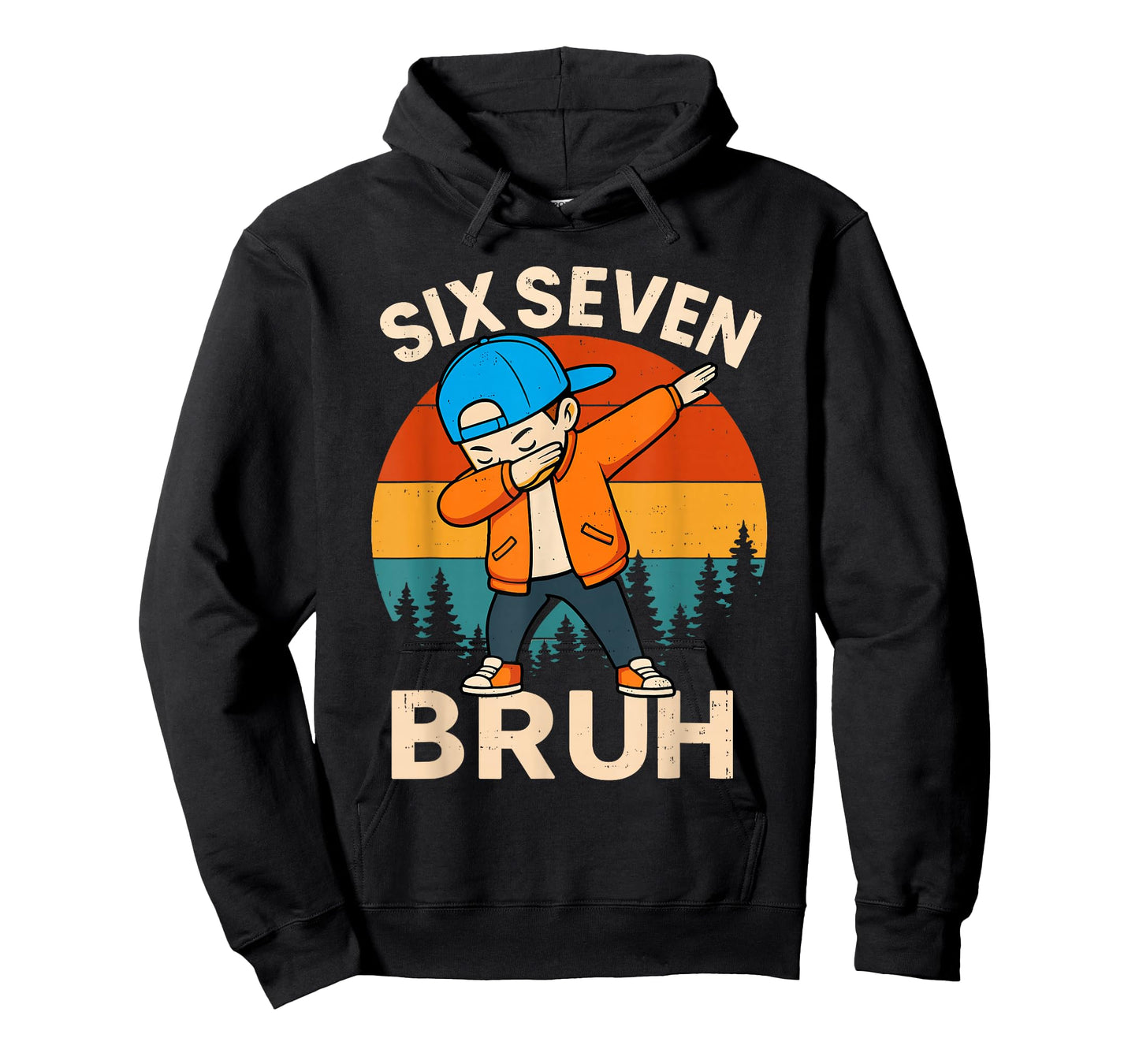 Six Seven Bruh 6 7 Number 67 Meme Dab Dabbing Boys Youth Kid T-Shirt