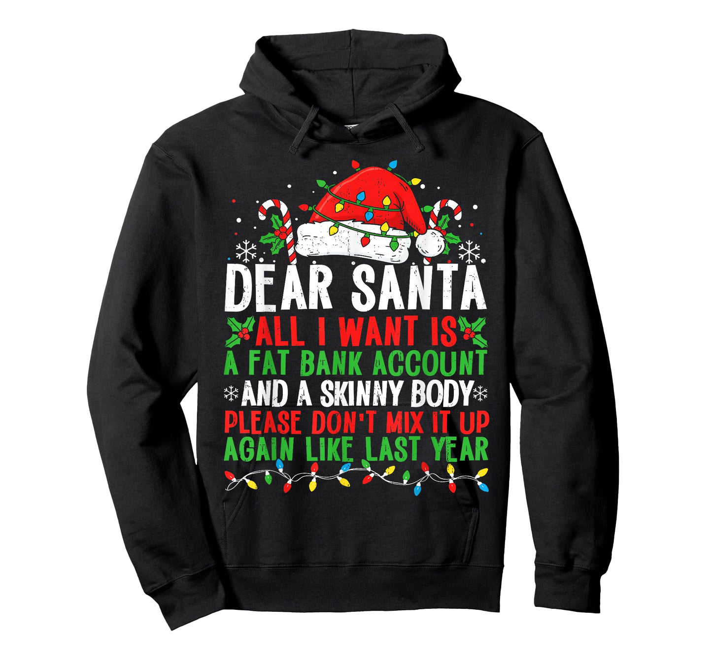 Funny Christmas Shirts for Women Men Adult Dear Santa T-Shirt